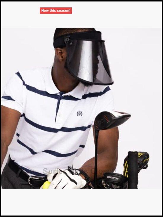 Adjustable Full Face Sun Visor with UV and Blue Light Protection